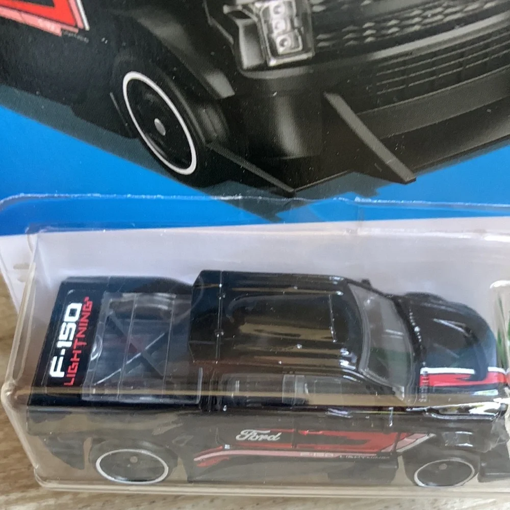 Hot Wheels Ford F150 Lightning Custom Truck Black Electric Vehicle EV Hotwheels